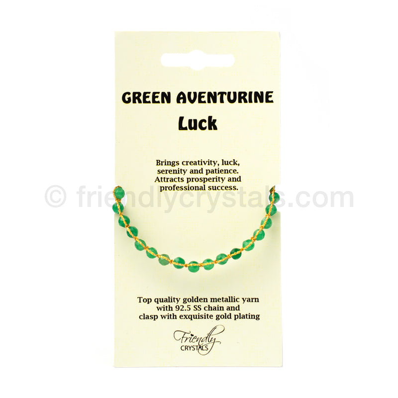 Green Aventurine 4 mm Gemstone Faceted Bracelet