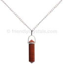 Red Jasper 92.5 SS Pendant Double Terminated