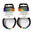 7 Chakra Lava Bracelet