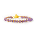 Amethyst 4 mm Gemstone Faceted Bracelet