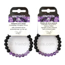 Amethyst Lava Bracelet