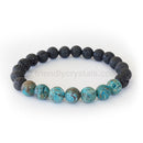 Chrysocolla Lava Bracelet