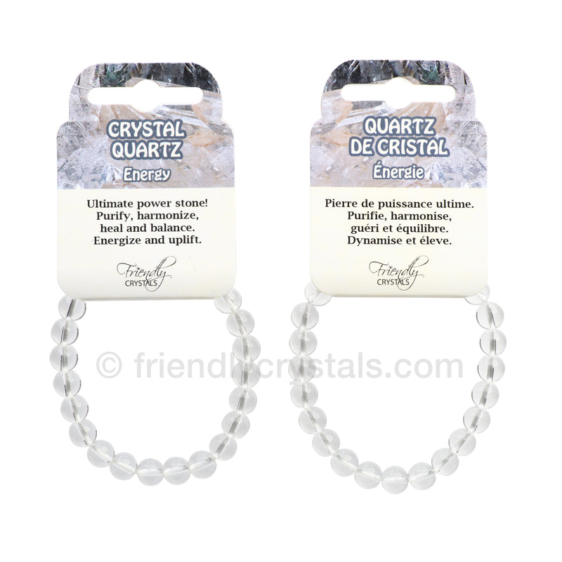 Crystal Quartz Power Bracelet (10 mm)