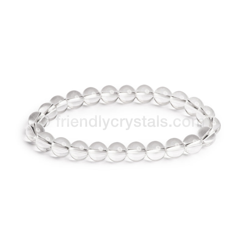 Crystal Quartz Power Bracelet (10 mm)