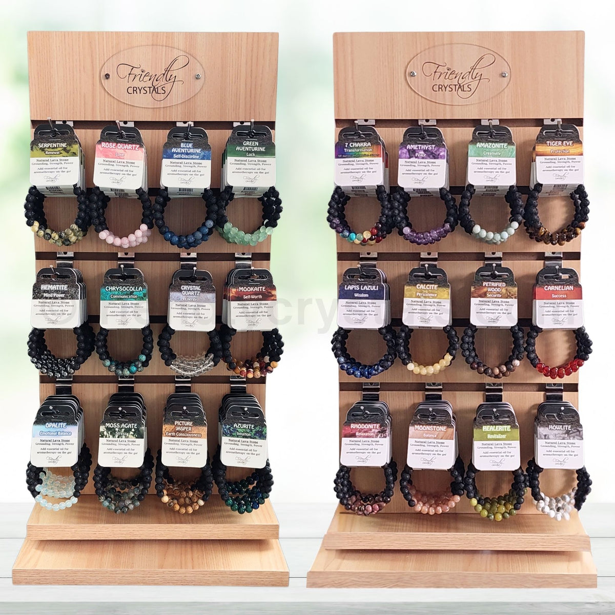 Lava Aromatherapy Gemstone Bracelets Starter Pack: 96 Lava Aromatherap
