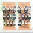 Premium Gemstone Bracelets Combo Pack - 144 Gemstone Power Bracelets 8 mm & FREE Rotating Display Stand!