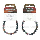 Fancy Agate Power Bracelet (10 mm)