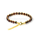 Garnet 4 mm Gemstone Faceted Bracelet