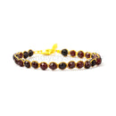 Garnet 4 mm Gemstone Faceted Bracelet