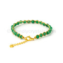 Green Aventurine 4 mm Gemstone Faceted Bracelet