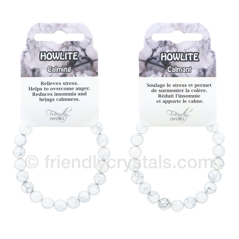 Howlite Power Bracelet (10 mm)