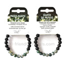 Moss Agate Lava Bracelet