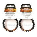 Petrified Wood Lava Bracelet