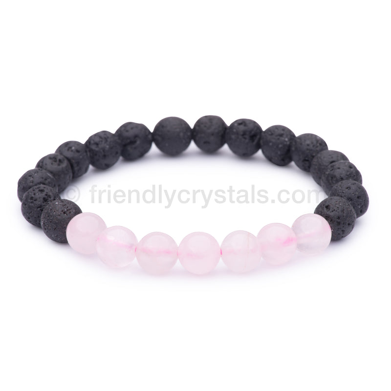 Lava Aromatherapy Gemstone Bracelets Starter Pack: 96 Lava Aromatherapy Bracelets 8mm (Display Stand not included)