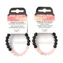 Rose Quartz Lava Bracelet