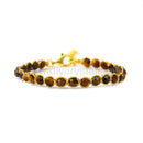 Tiger Eye 4 mm Gemstone Faceted Bracelet
