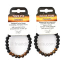 Tiger Eye Lava Bracelet