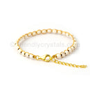 White Howlite 4 mm Gemstone Faceted Bracelet