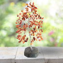 Carnelian Gemstone Tree with Moss Agate Base!