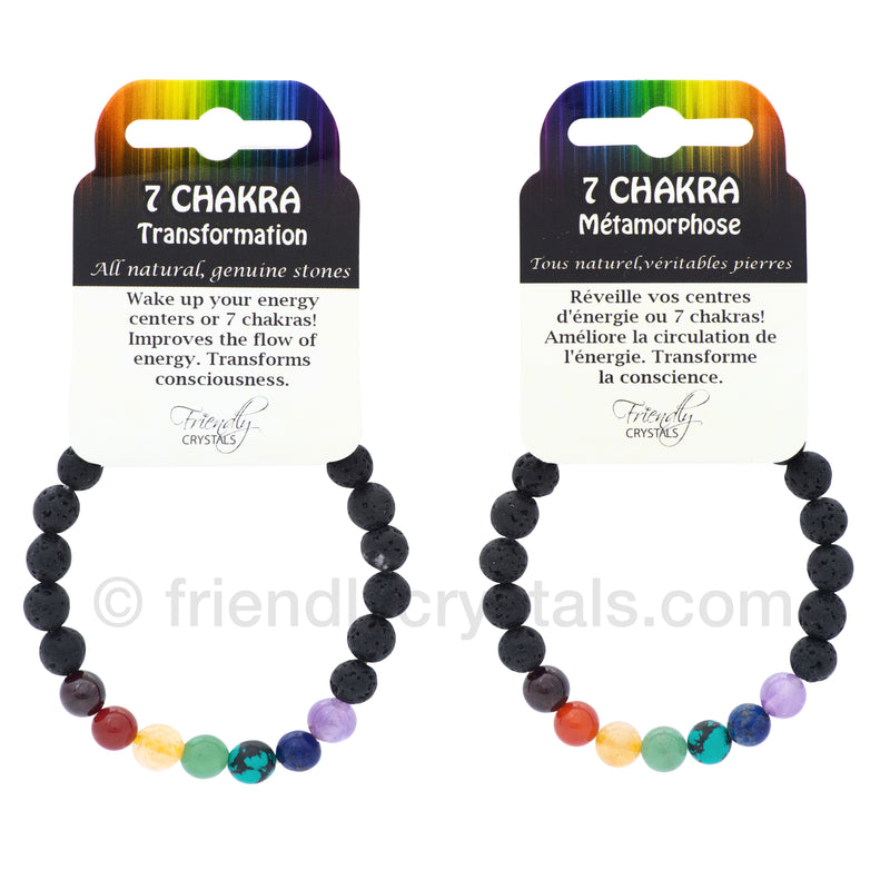 Chakra Lava Bracelet
