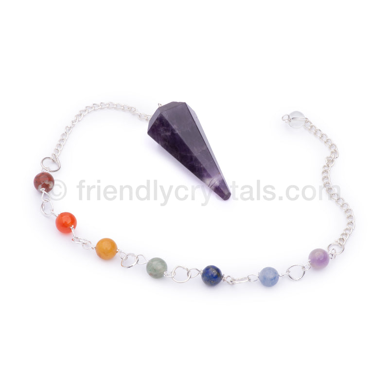 20 Assorted Stones Pack - Chakra Pendulums Faceted