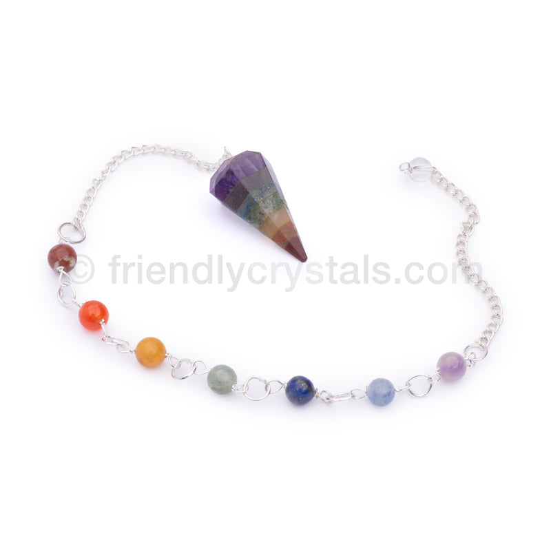 20 Assorted Stones Pack - Chakra Pendulums Faceted