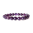 Amethyst Faceted Power Bracelet (10mm)