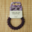 Amethyst Beaded Bracelet Narrow
