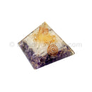 Amethyst with Selenite Sticks- Metatron Pyramid 75-80 mm - NEW
