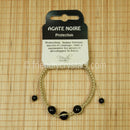 Black Agate Shamballa Bracelet