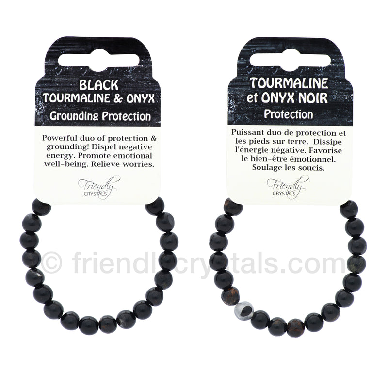 Black Tourmaline & Onyx Power Bracelet