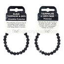 Black Tourmaline & Onyx Power Bracelet (10 mm)