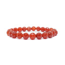 Carnelian Faceted Power Bracelet (8 mm)