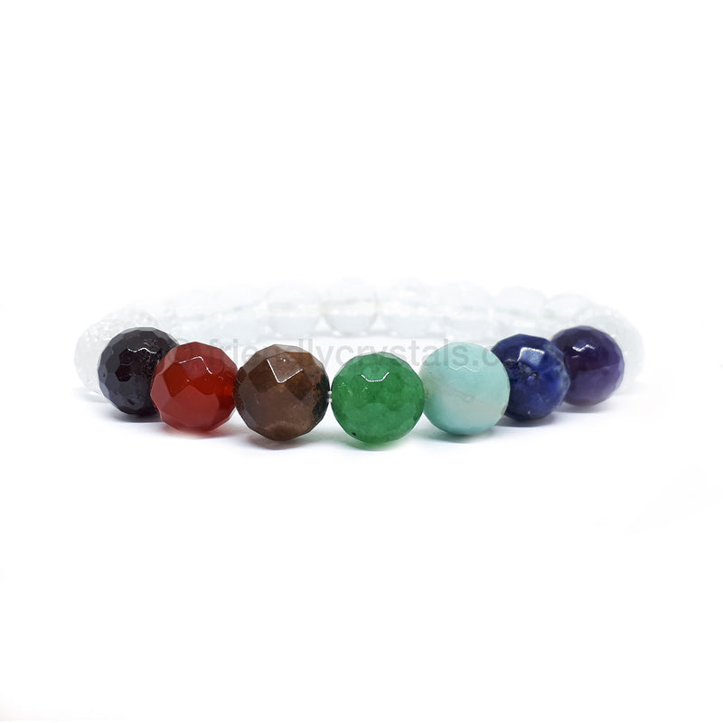 Chakra Faceted Power Bracelet (10mm)