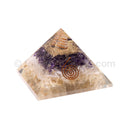 Citrine/Selenite/Amethyst/Quartz Point Pyramid 90 mm