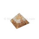 Citrine with Selenite Sticks- Metatron Pyramid 75-80 mm - NEW