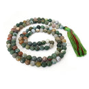 Fancy Agate Mala Faceted