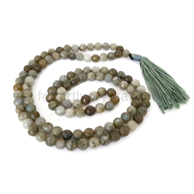 Labradorite Mala Faceted