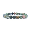 Fancy Agate Faceted Power Bracelet (8mm)