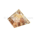 Lemurian Seed with Selenite Sticks - Metatron Pyramid 75-80 mm