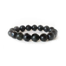 Obsidian Faceted Power Bracelet (10mm)