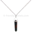 Bloodstone 92.5 SS Pendant Double Terminated
