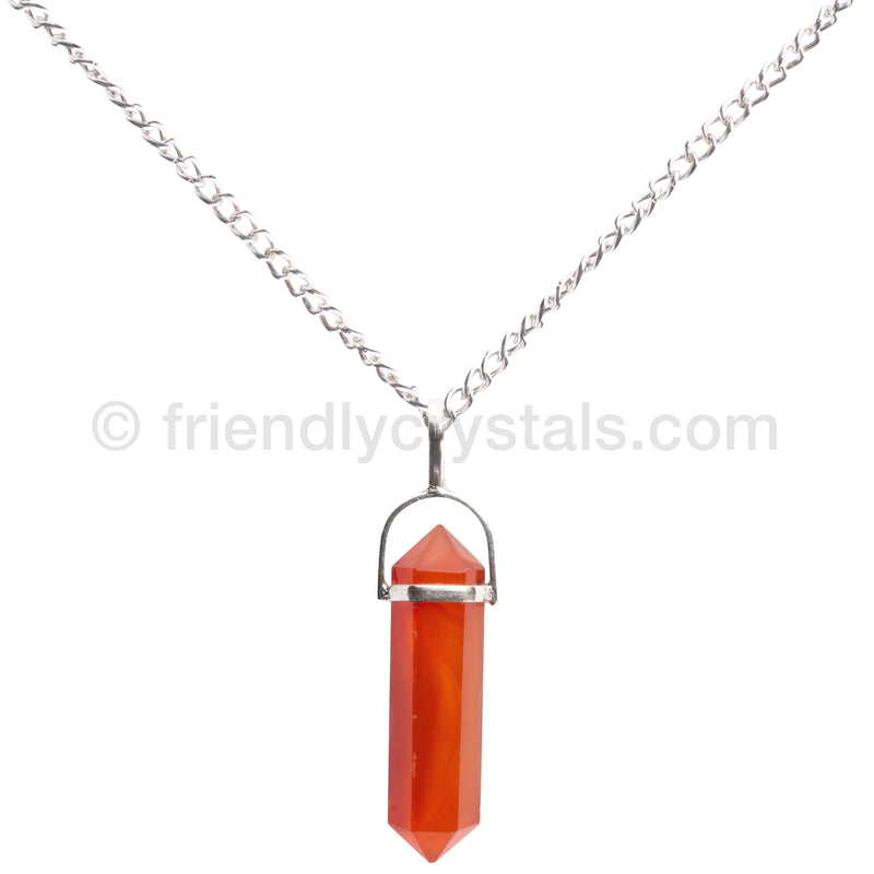 Carnelian Pendant Double Terminated