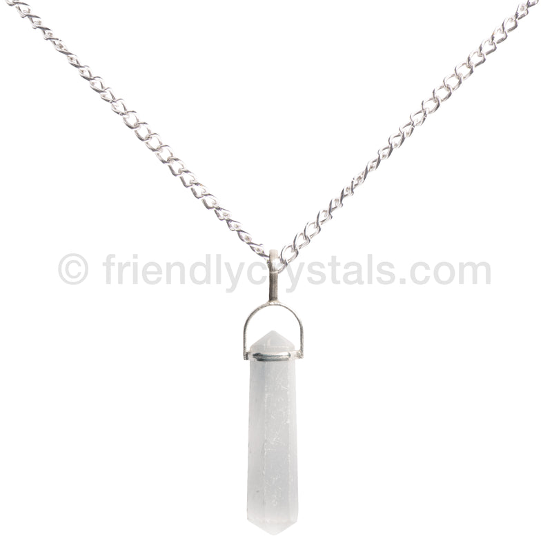 Selenite Pendant Double Terminated