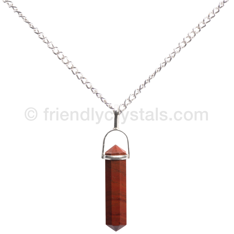 Red Jasper Pendant Double Terminated