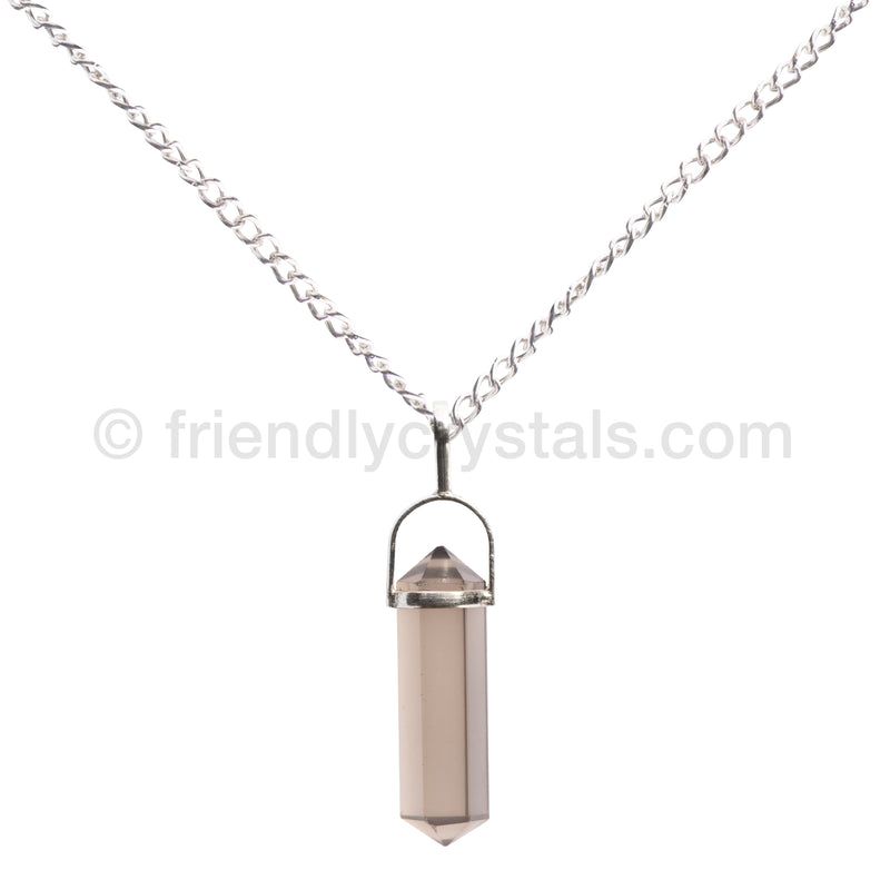 Smoky Quartz Pendant Double Terminated