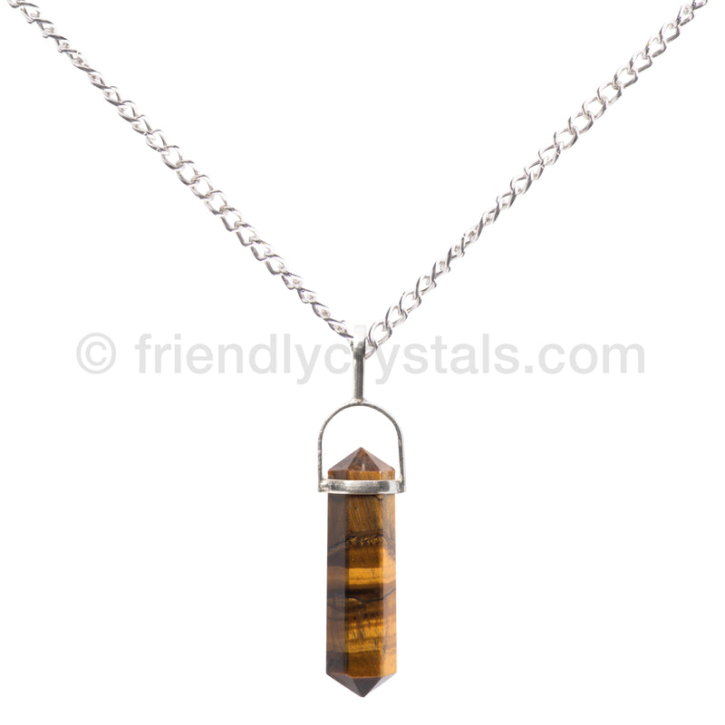 Tiger Eye Pendant Double Terminated