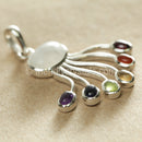 Rainbow Fan Chakra Pendant