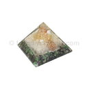 Ruby in Zoisite with Selenite Sticks- Metatron Pyramid 75-80 mm - NEW