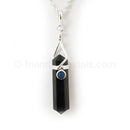 Shungite - 92.5 SS Double Terminated Pendant